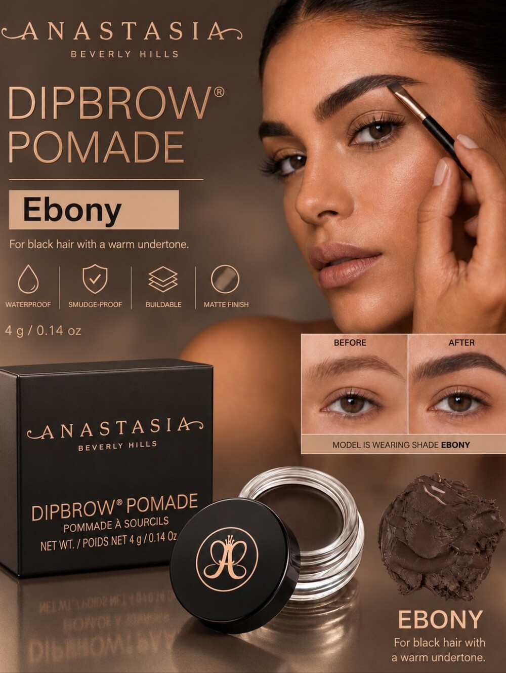 Anastasia Beverly Hills DIPBROW Pomade – Ebony